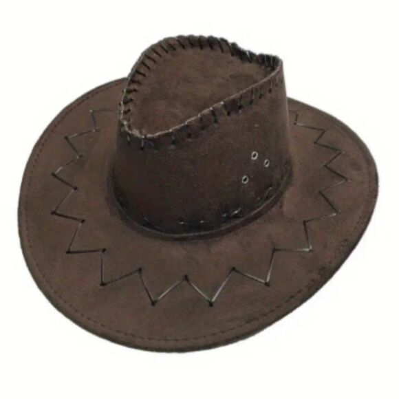Stylish Dark Coffee Cowboy Hat - Picture 5 of 8